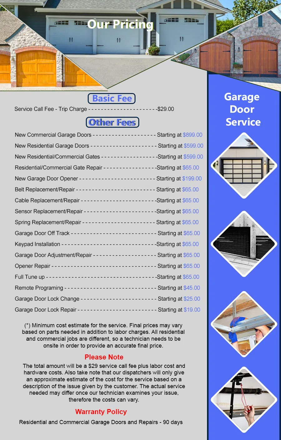Flushing Metro Garage Door Repair Service Flushing, NY 347-756-6956